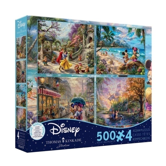 4 in 1 Multipack - Thomas Kinkade - Disney Dreams Collection - Picture 1 of 7